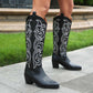 Western Boots Cowgirl Boots with Classic Embroidery-Women