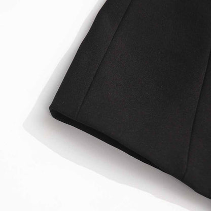 Women's black belted winter coat featuring a sleek design and warm fabric for cold weather