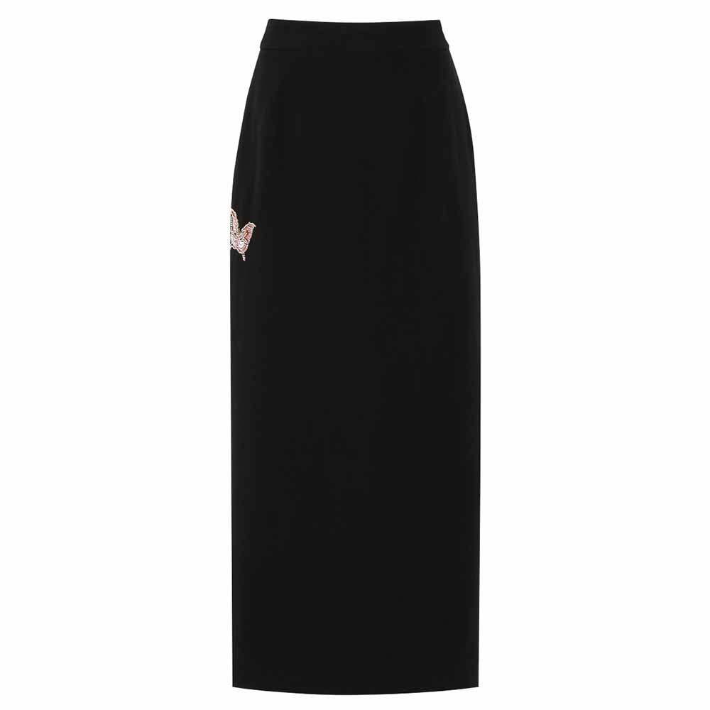 SD Dresscode women's formal shorts set in black with elegant bow details for professional occasions