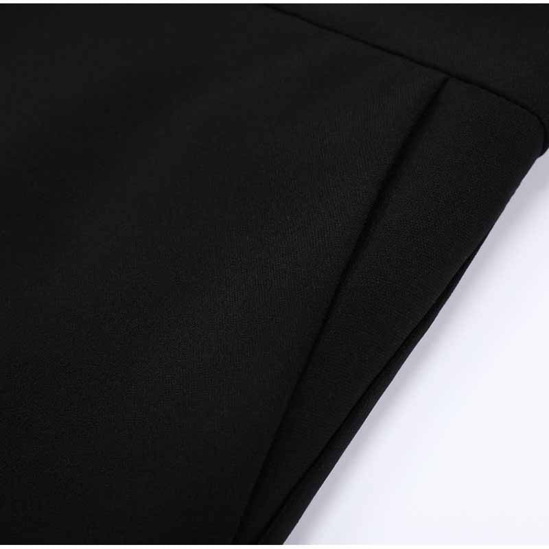 Close-up of SD Dresscode women's formal shorts set fabric detail showcasing smooth texture and tailored finish