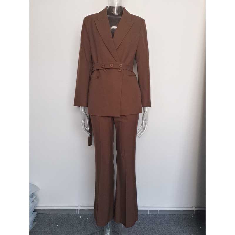 Elegant brown pant suit by SD Dresscode & Fashiontrends for women's pink pantsuit for formal events