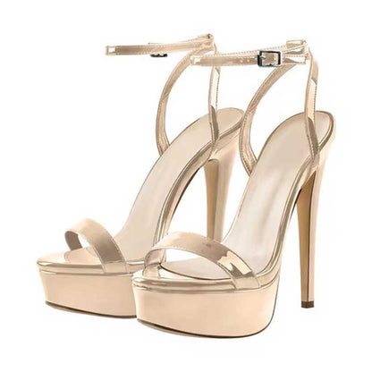 SD Dresscode women's platform heels for formal events with strappy design and high stiletto heel