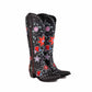 Women's retro floral cowboy boots featuring vibrant embroidery and a stylish design