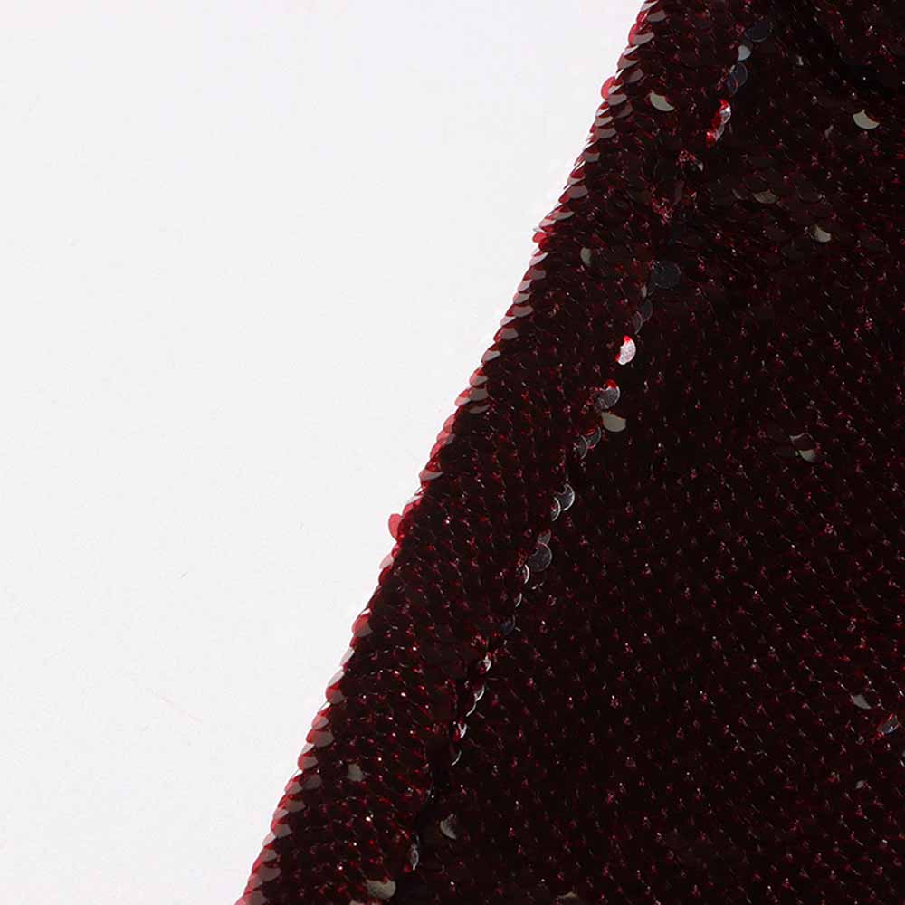 SD-HK Women's Sequin Blazer in burgundy with shimmering sequin details for stylish occasions.