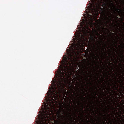 SD-HK Women's Sequin Blazer in burgundy with shimmering sequin details for stylish occasions.