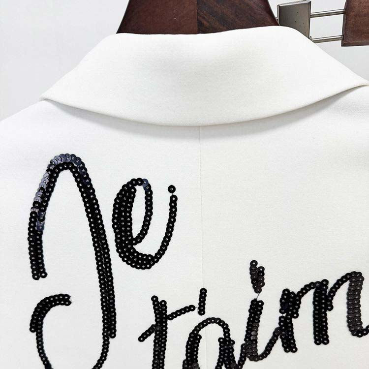 Women's Sequined Letter Pantsuit | Sparkle in Style | sd-hk