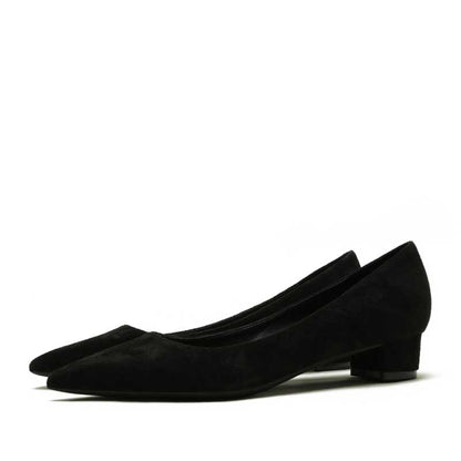 SD Dresscode women's suede party shoes in black with a sleek pointed toe design