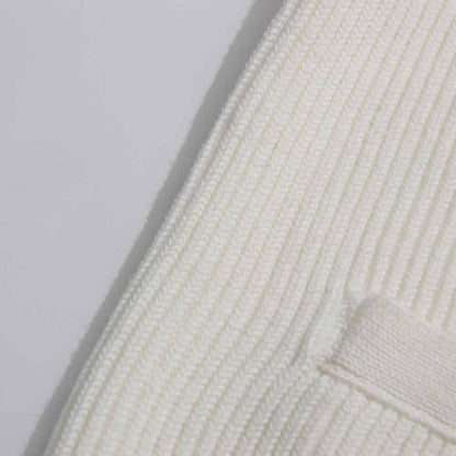 Women's v neck knitted cardigan in soft fabric with ribbed texture for comfortable wear