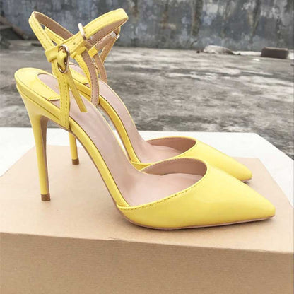 Womens High Heels Pointed Toe Singback Dress Shoes