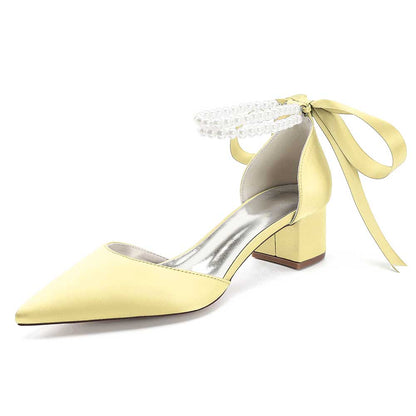 Closed Toe Wedding Heels for Bride