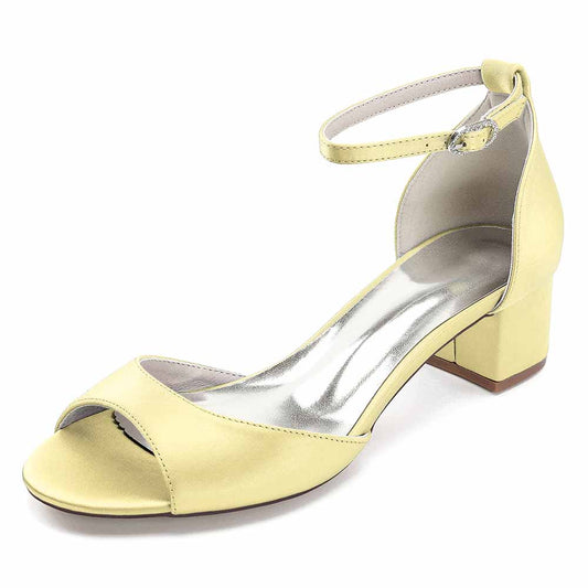Comfortable Block Heel Wedding Sandals