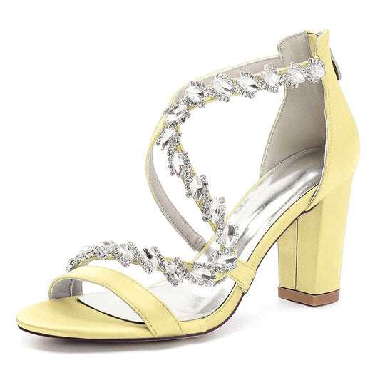 Crystal Beaded Heels for Formal Events