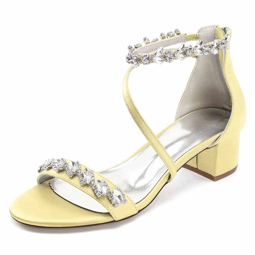 Rhinestone Bridal Heels for Elegant Weddings – Stylish Bridal Sandals