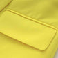 Women's Golden Lion Buttons Yellow Skirts Blazer Suit Jacket + High Waist Skirts Belt Suit