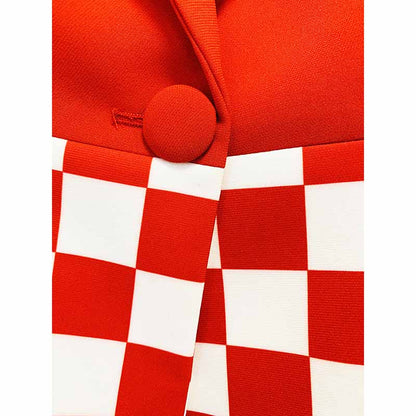 Women Pantsuits Wedding Tuxedos Party Suit + Flare Trousers Suit Two Piece Red Pantsuits