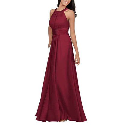 Women Chiffon Bridesmaid Dresses Long Formal Party Dress for Special Occasion