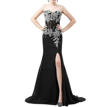 Wedding Bridesmaid Dresses Long for Women Formal Evening Party Prom Gown Halter