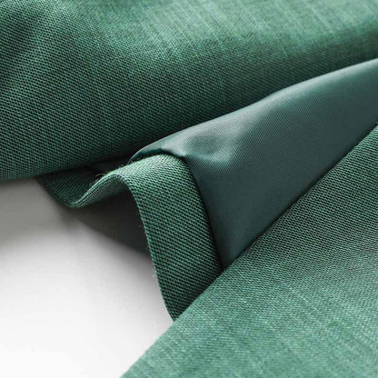 Women's Teal Green Textured Luxury Fitted Double Breasted Blazer with Lion Buttons - SLIM FIT