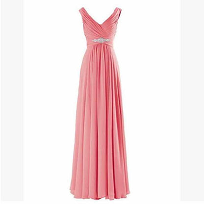 Custom Formal Dress Chiffon Bridesmaid Dress Long Maxi Dresses