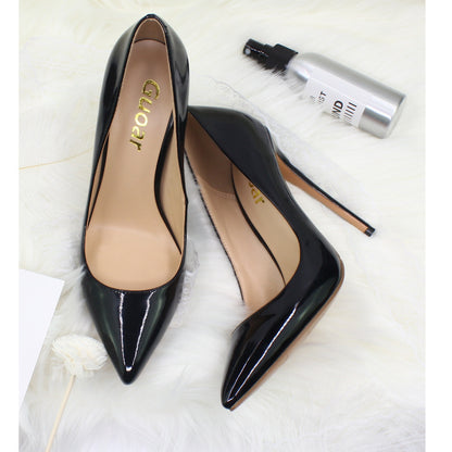 Women's Sexy Pointed Toe Slip on Pumps Handmade Stiletto High Heels