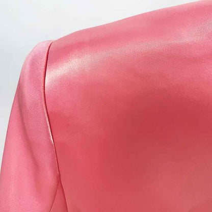 Women's Satin Dresses Jackets Waistband Satin Dress Coat