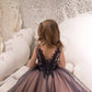 Flower Girl Dress Kids Lace Applique Pageant Ball Gown Prom Dresses