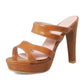 Women's Shoes Slip on Wedge Sandals Heels Platform Heels