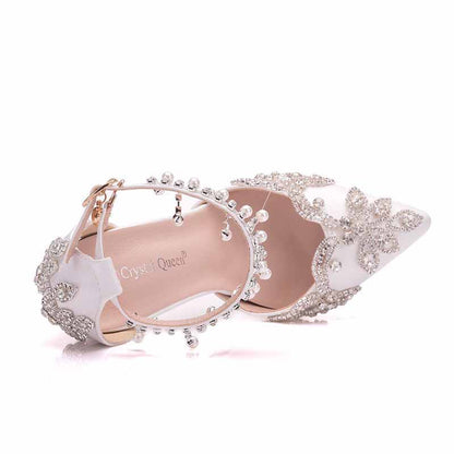 Women's Stiletto High Heel Dress Pumps Pointy Toe Bridal Wedding Evening Party Shoes