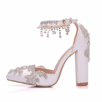 Women's Stiletto High Heel Dress Pumps Pointy Toe Bridal Wedding Evening Party Shoes