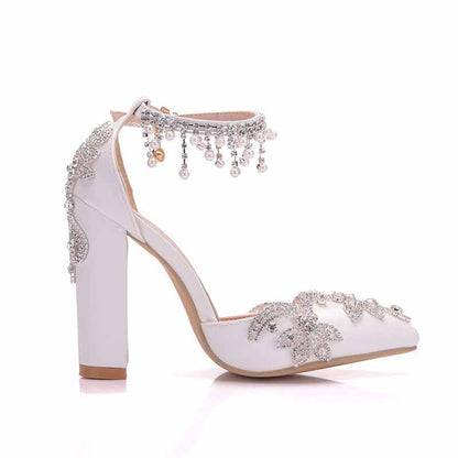 Women's Stiletto High Heel Dress Pumps Pointy Toe Bridal Wedding Evening Party Shoes