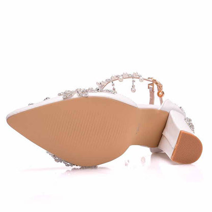 Women's Stiletto High Heel Dress Pumps Pointy Toe Bridal Wedding Evening Party Shoes