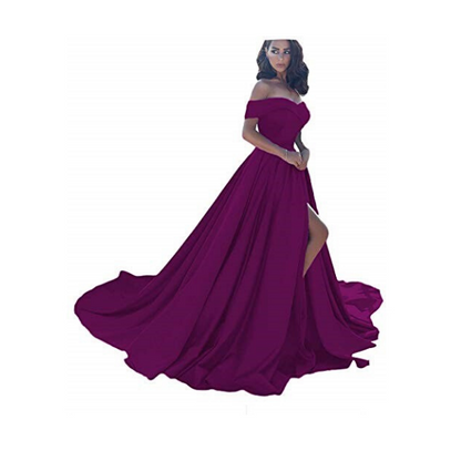 Fuchsia wedding dress