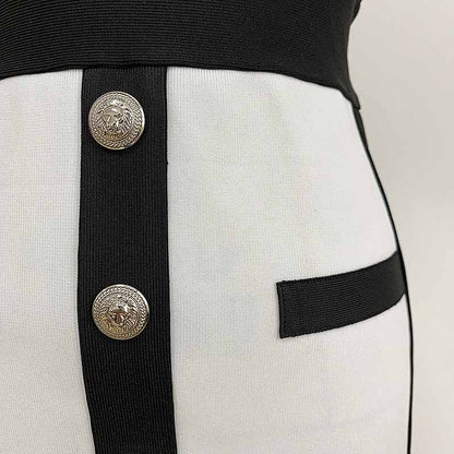 Short Sleeve V Neck Colorblock Bodycon Mini Dress