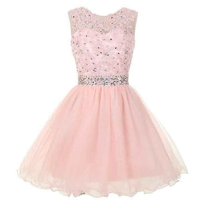 Women's Tulle Short Applique Beading Formal Homecoming Cocktail Party Dress