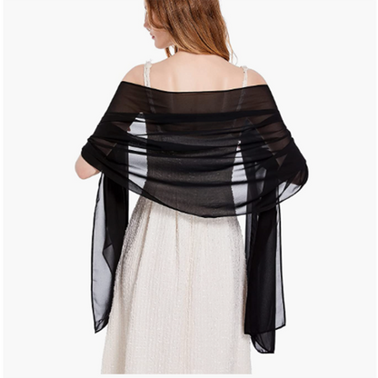 Chiffon Shawls Scarves Wraps for Bridal Wedding Party Evening Dress