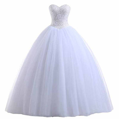 Lace Train Wedding Dress Aline Applique Bride Dress Long Tulle Dress
