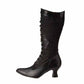 Women's Bridal Lace Boots Stacked Low Heeled Wedding Boot
