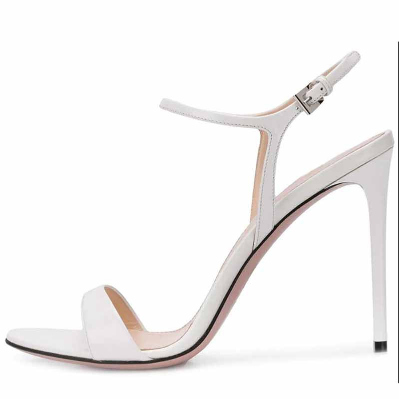 Open Toe Ankle Strap Stiletto Heel Dress Sandals Elegant Wedding Party Shoes