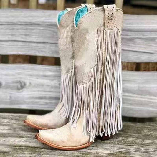 Women’s Cowboy Western Boot with Fringe