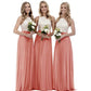 Long Lace Bridesmaid Dress Wedding Guest Dress Lace Gown A Line Prom For Women