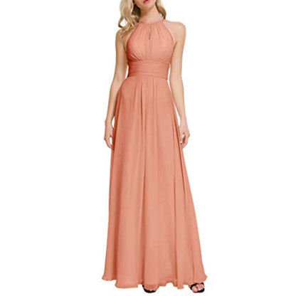 sd-hk Long Chiffon Bridesmaids Dresses Off The Shoulder Party Gowns For Women