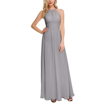 sd-hk Long Chiffon Bridesmaids Dresses Off The Shoulder Party Gowns For Women