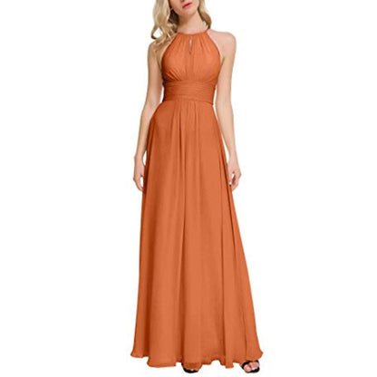 sd-hk Long Chiffon Bridesmaids Dresses Off The Shoulder Party Gowns For Women