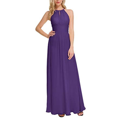 sd-hk Long Chiffon Bridesmaids Dresses Off The Shoulder Party Gowns For Women