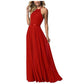 Long Chiffon Prom Bridesmaids Dresses Sling Party Gowns