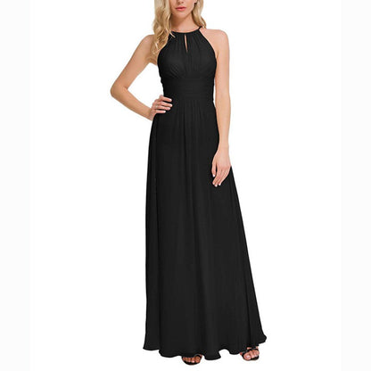 sd-hk Long Chiffon Bridesmaids Dresses Off The Shoulder Party Gowns For Women