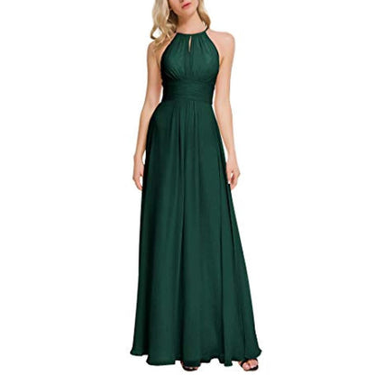 sd-hk Long Chiffon Bridesmaids Dresses Off The Shoulder Party Gowns For Women