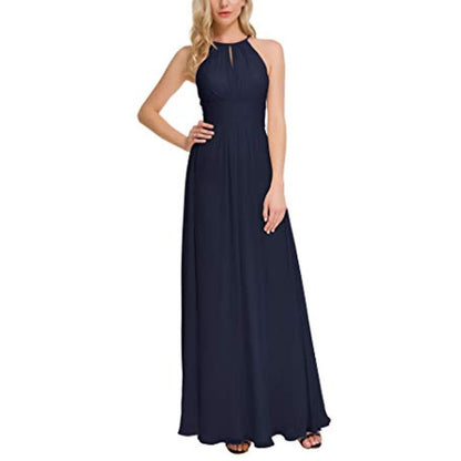sd-hk Long Chiffon Bridesmaids Dresses Off The Shoulder Party Gowns For Women