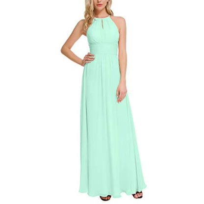 sd-hk Long Chiffon Bridesmaids Dresses Off The Shoulder Party Gowns For Women