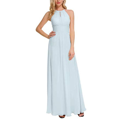 sd-hk Long Chiffon Bridesmaids Dresses Off The Shoulder Party Gowns For Women